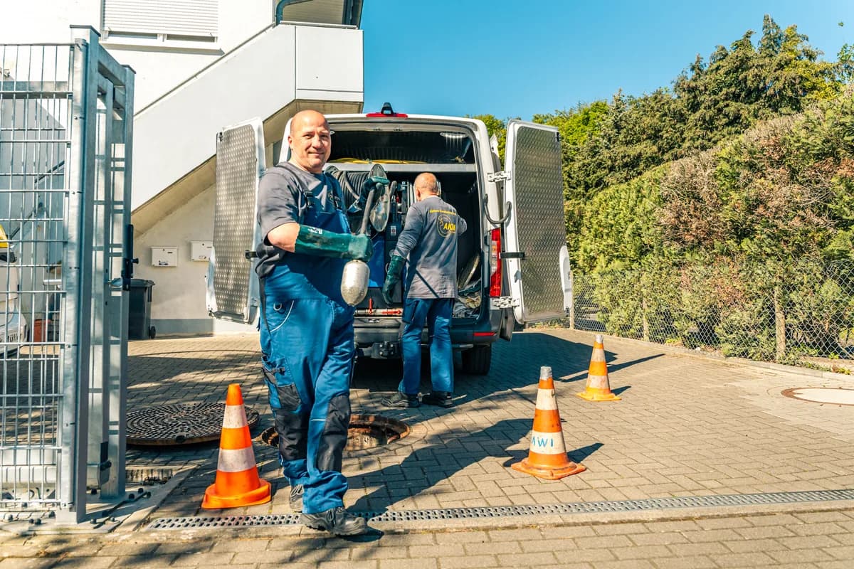 Detailaufnahme einer Kanalreparatur durch die AKM